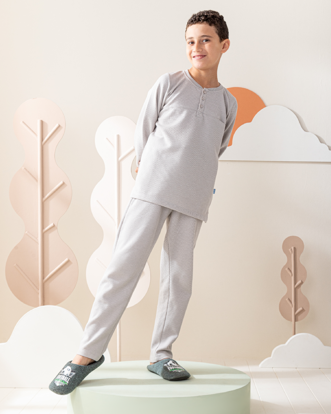 Cool boy بيجاما اولادي بكم و بنطلون