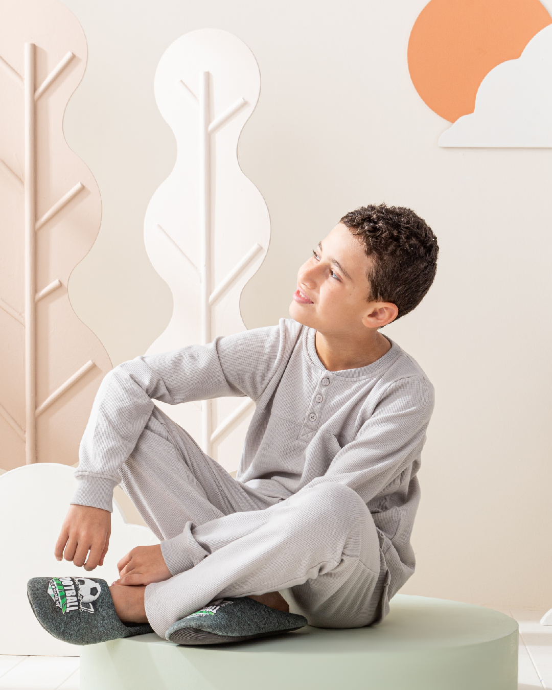 Cool boy بيجاما اولادي بكم و بنطلون