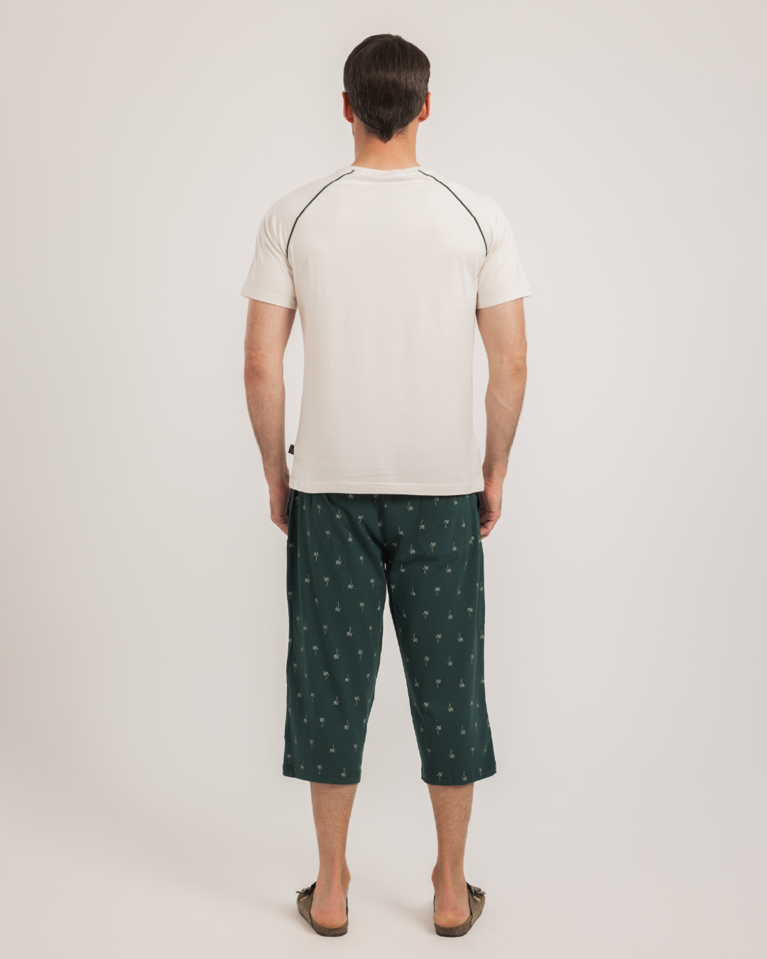 بيجاما بنتاكور قطن اشجار صغيره و توب نص كم