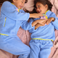 Colorful Winter Girls pajama in Bright Colors