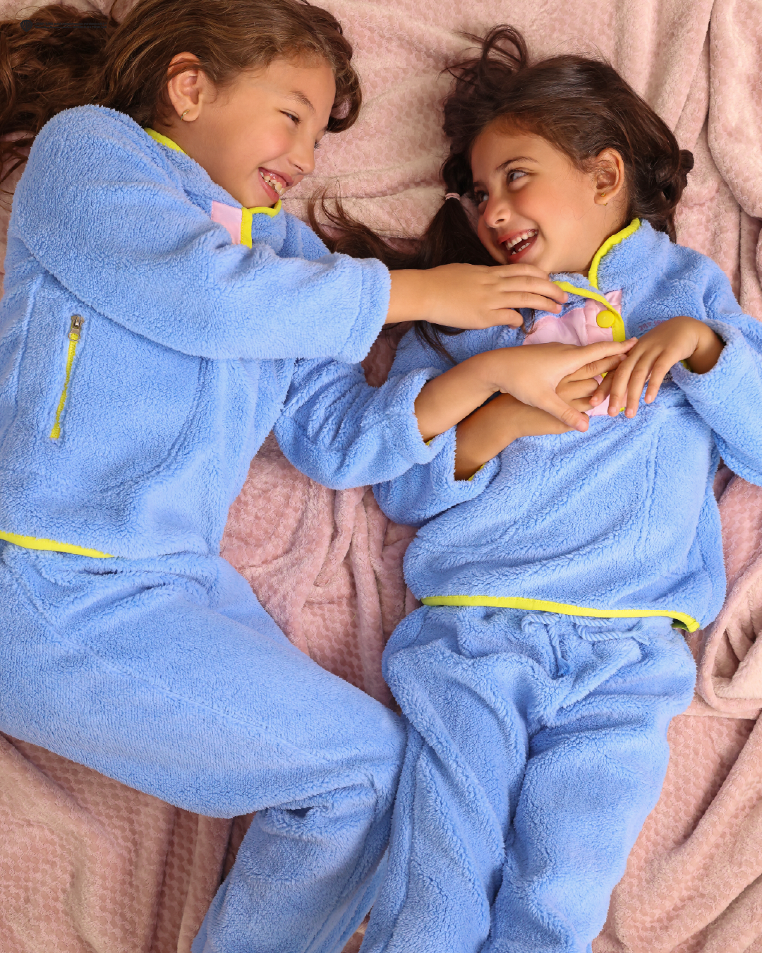 Colorful Winter Girls pajama in Bright Colors