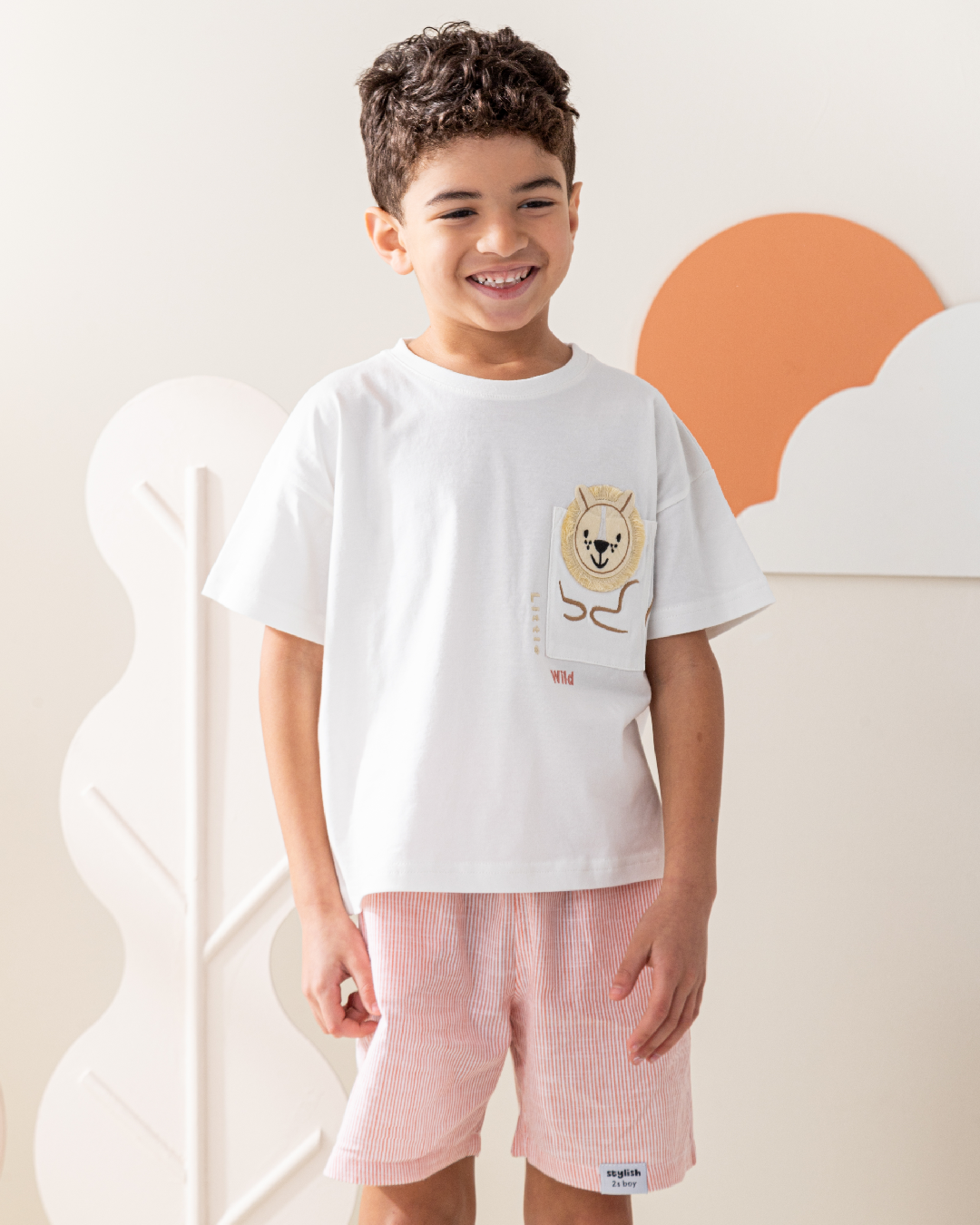 Little Wild Lion بيجاما ولادى نص كم و شورت