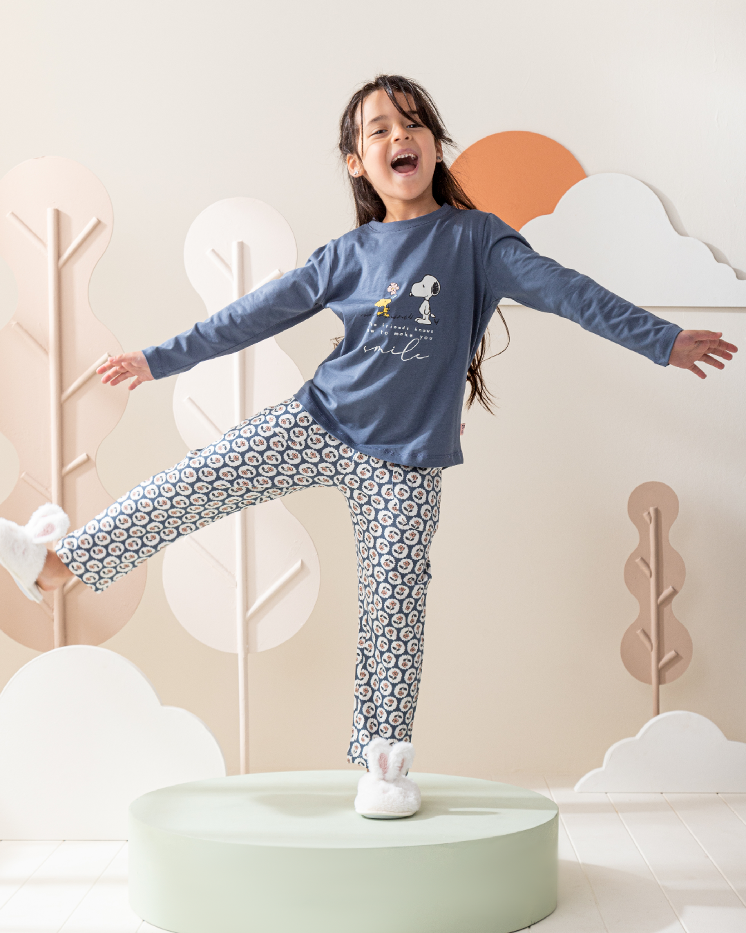 Spring Bunny بيجاما بناتي كُم طويل