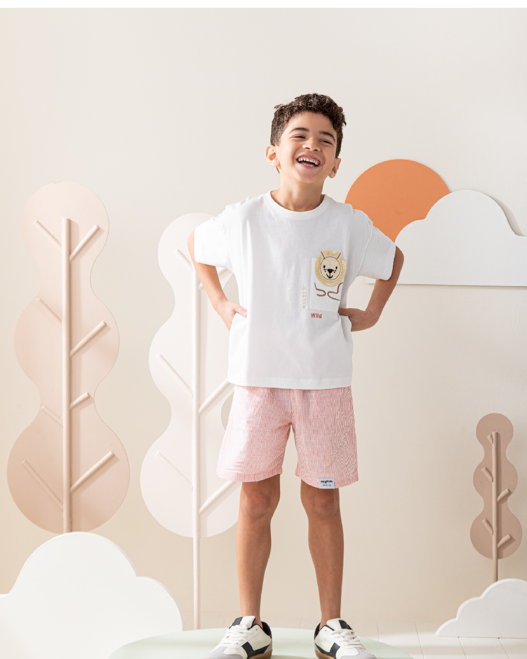 Little Wild Lion بيجاما ولادى نص كم و شورت