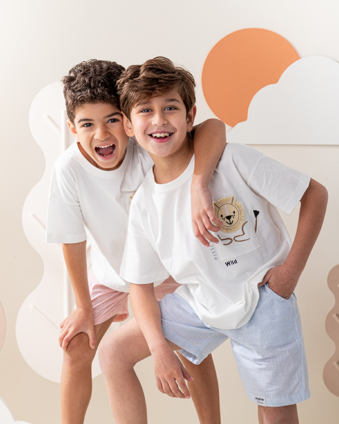 Little Wild Lion بيجاما ولادى نص كم و شورت