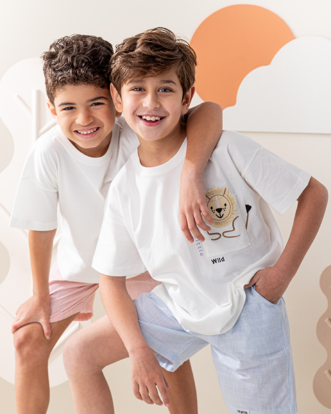 Little Wild Lion بيجاما ولادى نص كم و شورت