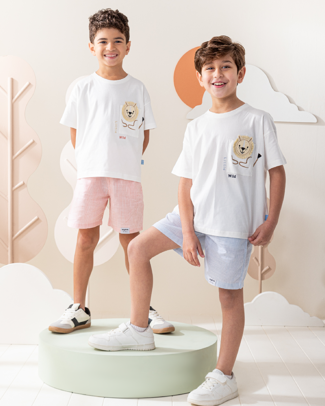 Little Wild Lion بيجاما ولادى نص كم و شورت