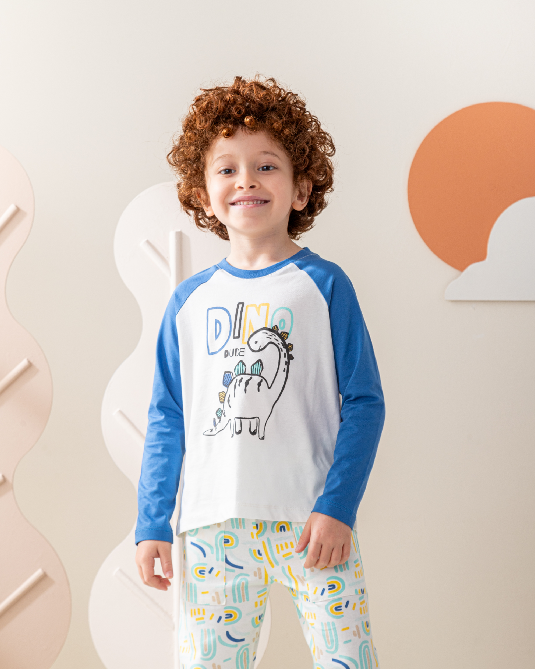 Dino Dude بيجاما أولادى رجلان