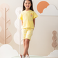 Fun in the sun Girls' half-sleeved pajamas and legging shorts