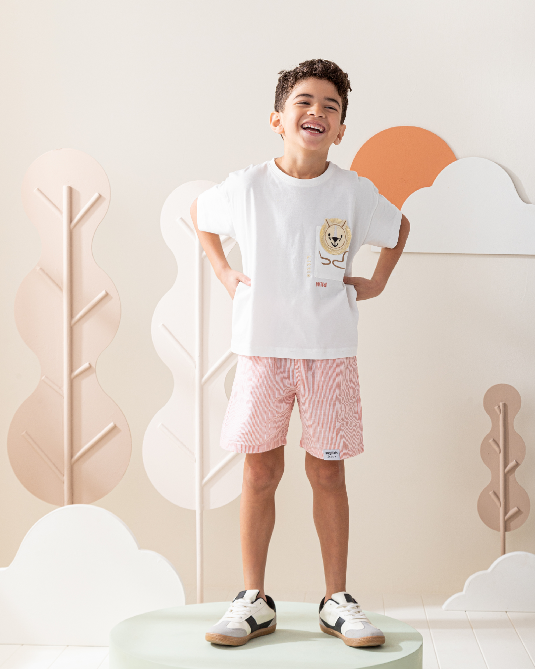 Little Wild Lion بيجاما ولادى نص كم و شورت