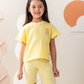 Fun in the sun Girls' half-sleeved pajamas and legging shorts