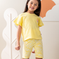 Fun in the sun Girls' half-sleeved pajamas and legging shorts