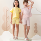 Fun in the sun Girls' half-sleeved pajamas and legging shorts