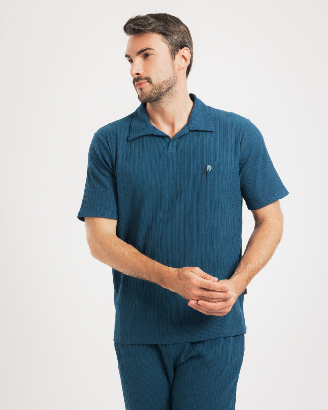 بيجاما نص كم و بنطلون جاكارد