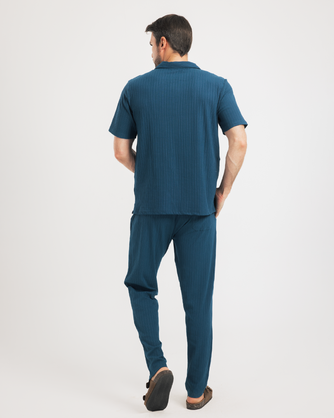 بيجاما نص كم و بنطلون جاكارد