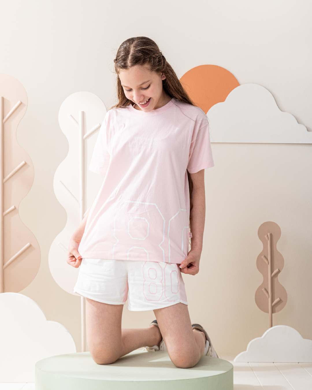 طقم رياضي شورت قطن