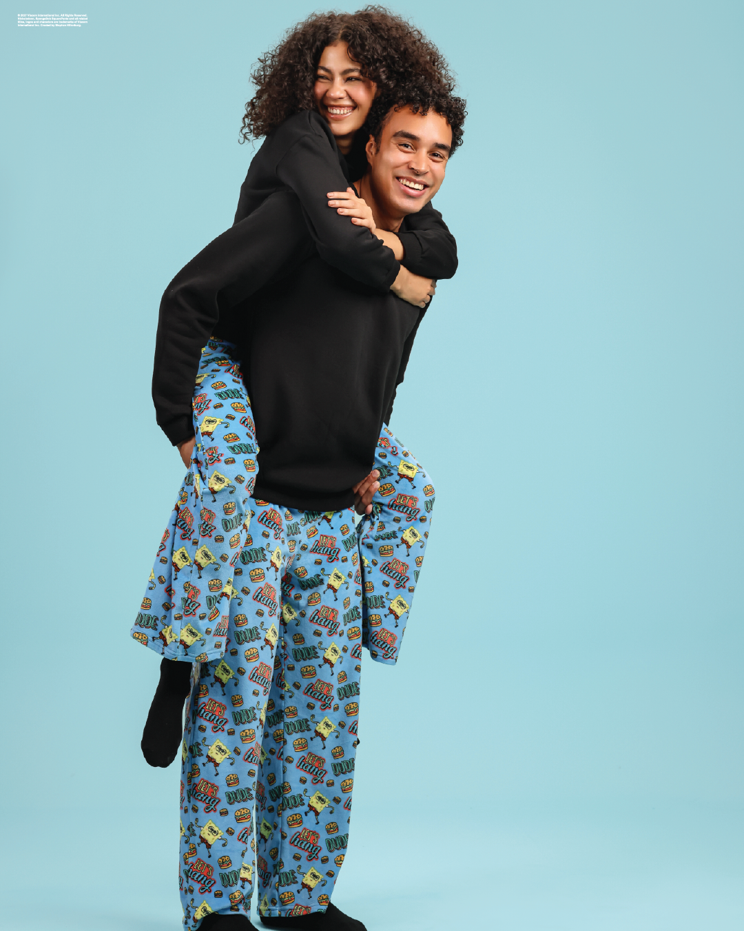 Velour SpongeBob pajama pants