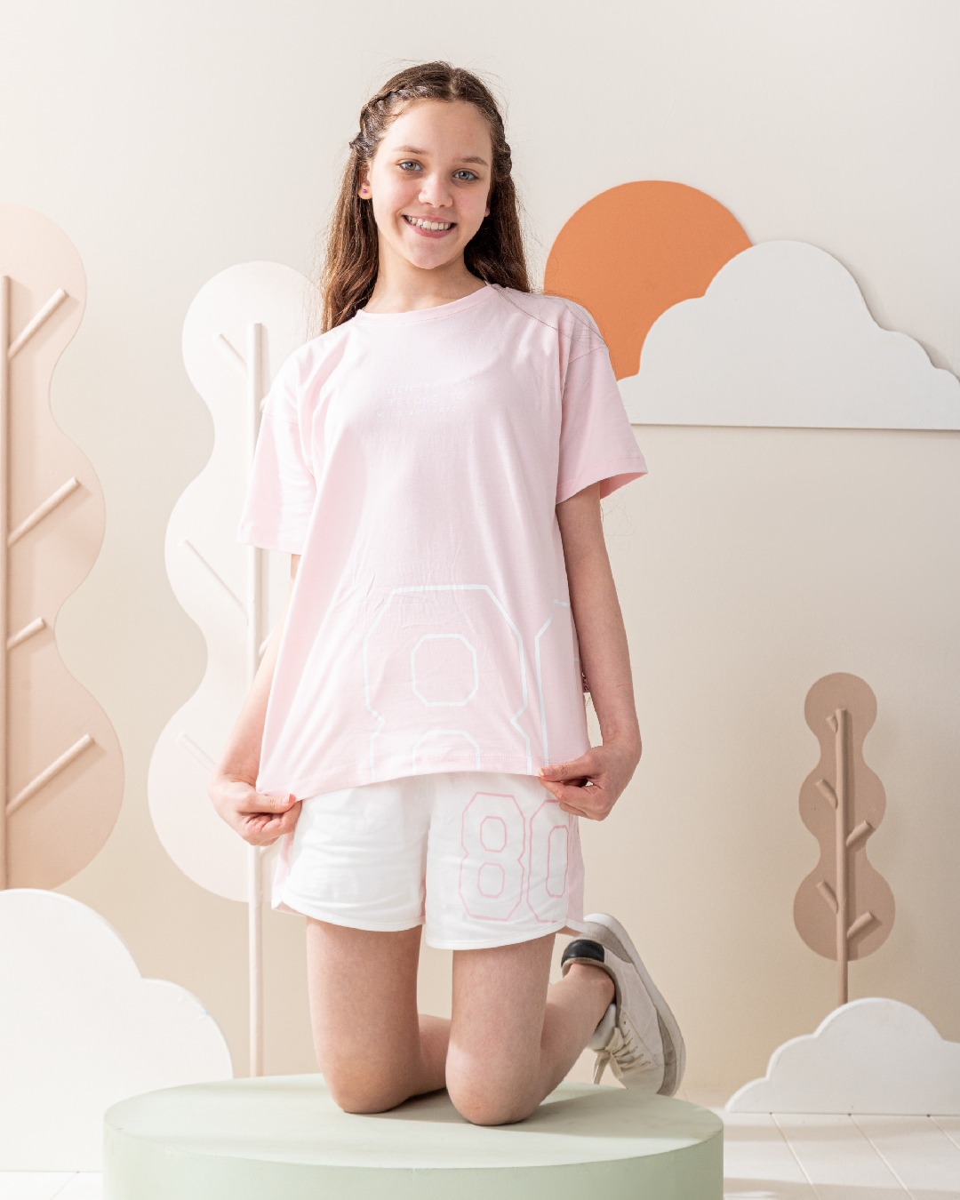 طقم رياضي شورت قطن