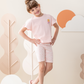 Fun in the sun Girls' half-sleeved pajamas and legging shorts