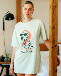 نايت شيرت حريمي الكلب المرح