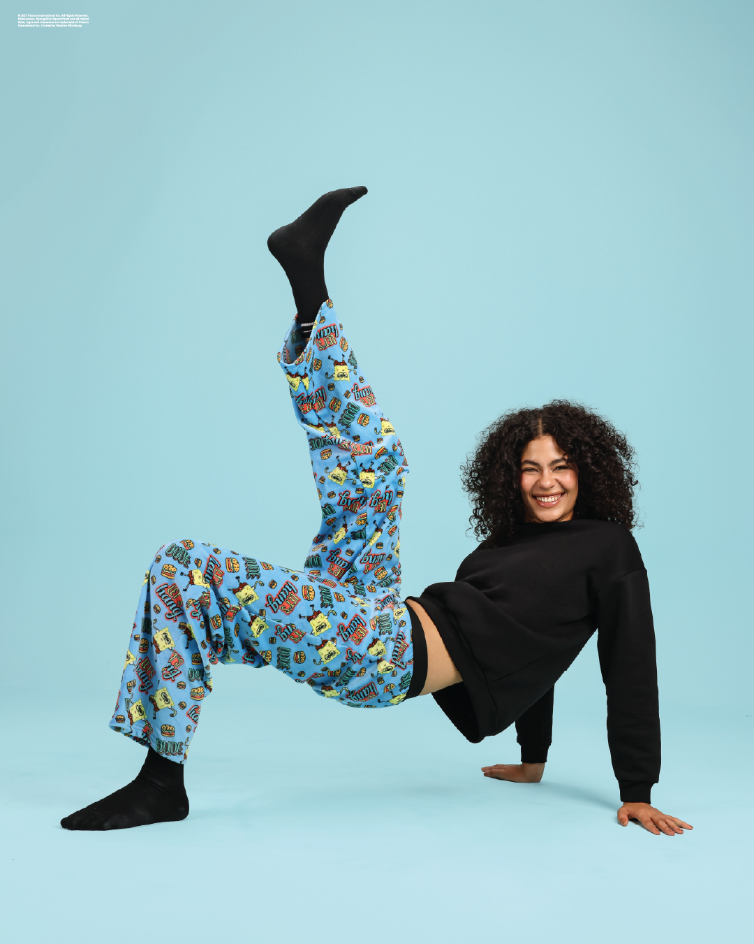 Velour SpongeBob pajama pants