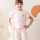 Fun in the sun Girls' half-sleeved pajamas and legging shorts