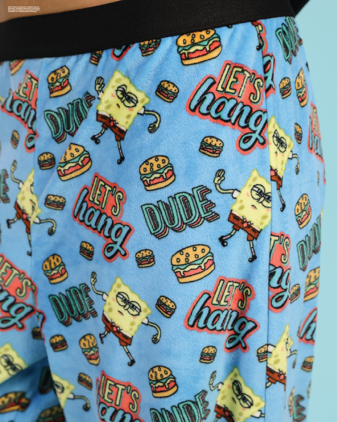 Velour SpongeBob pajama pants