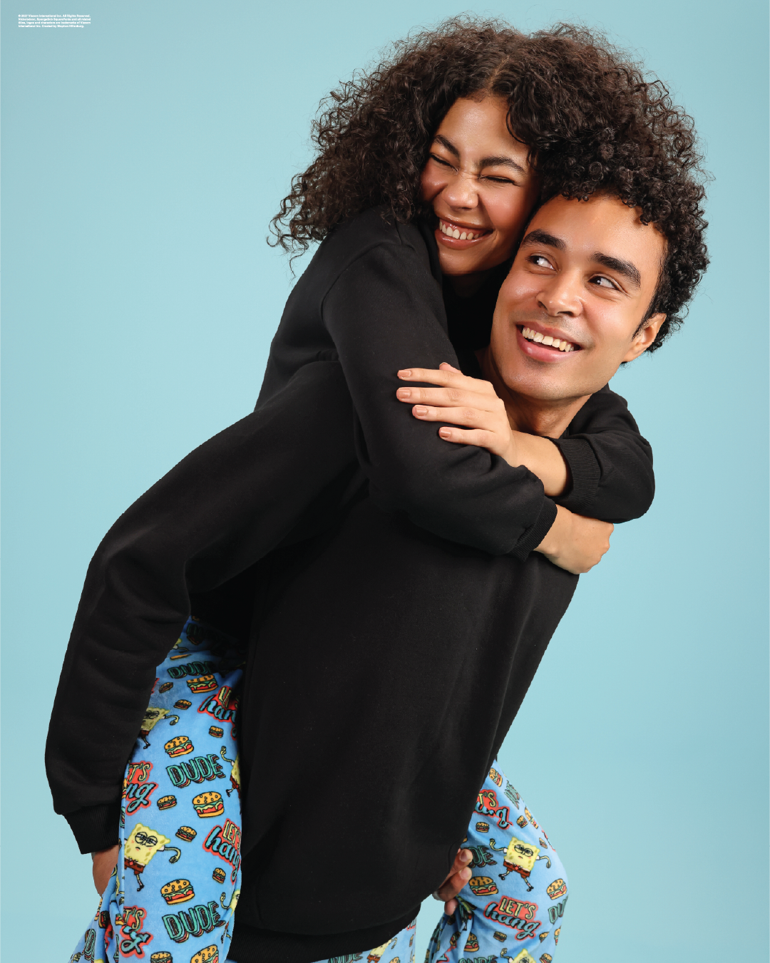 Velour SpongeBob pajama pants