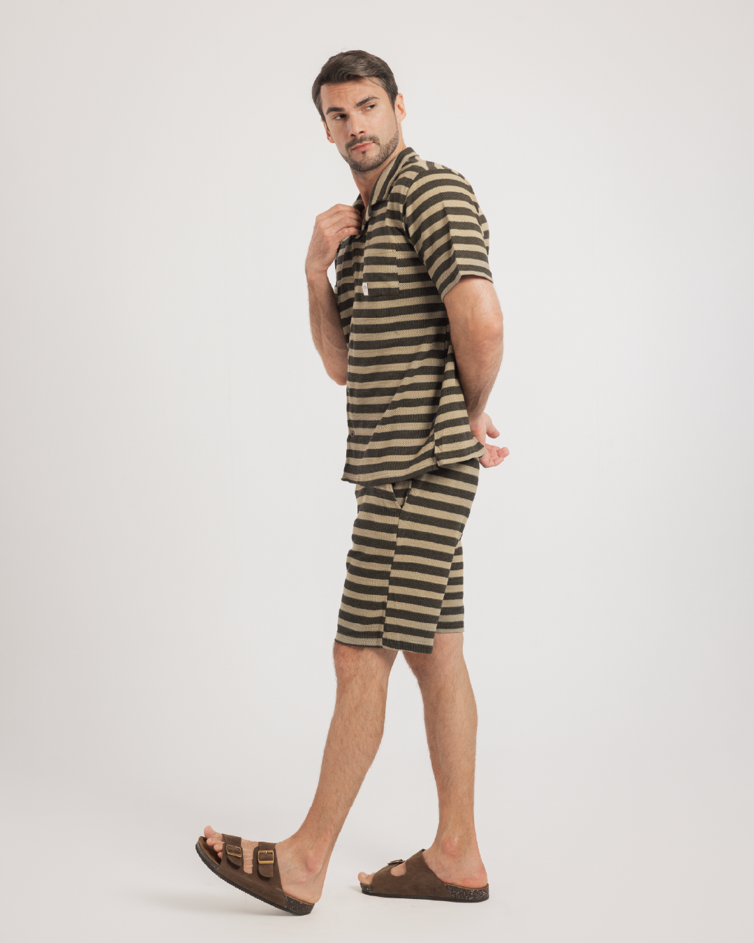 Cool Striper بيجاما رجالي بزراير