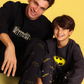 Batman crew-neck pajamas with printed pants
