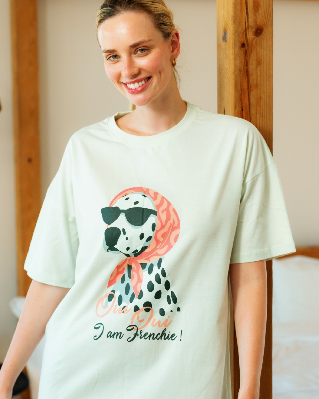 نايت شيرت حريمي الكلب المرح