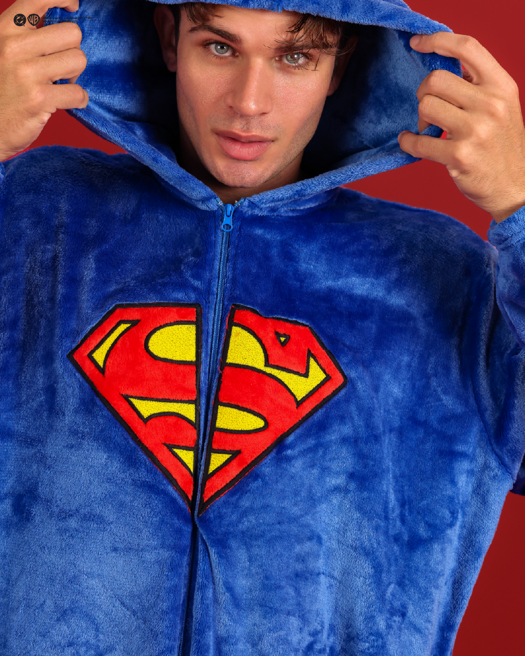 Men's Superman-print onesie