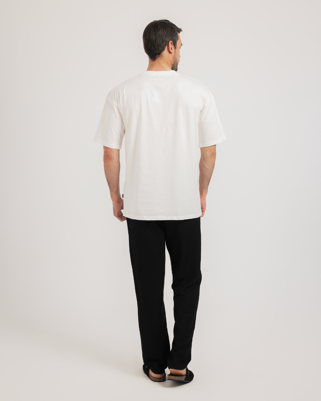 بيجاما نص كم كولا عريضة و بنطلون جاكارد