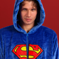 Men's Superman-print onesie
