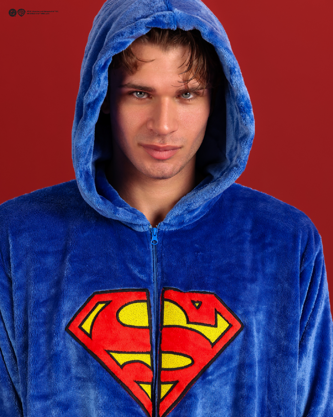 Men's Superman-print onesie