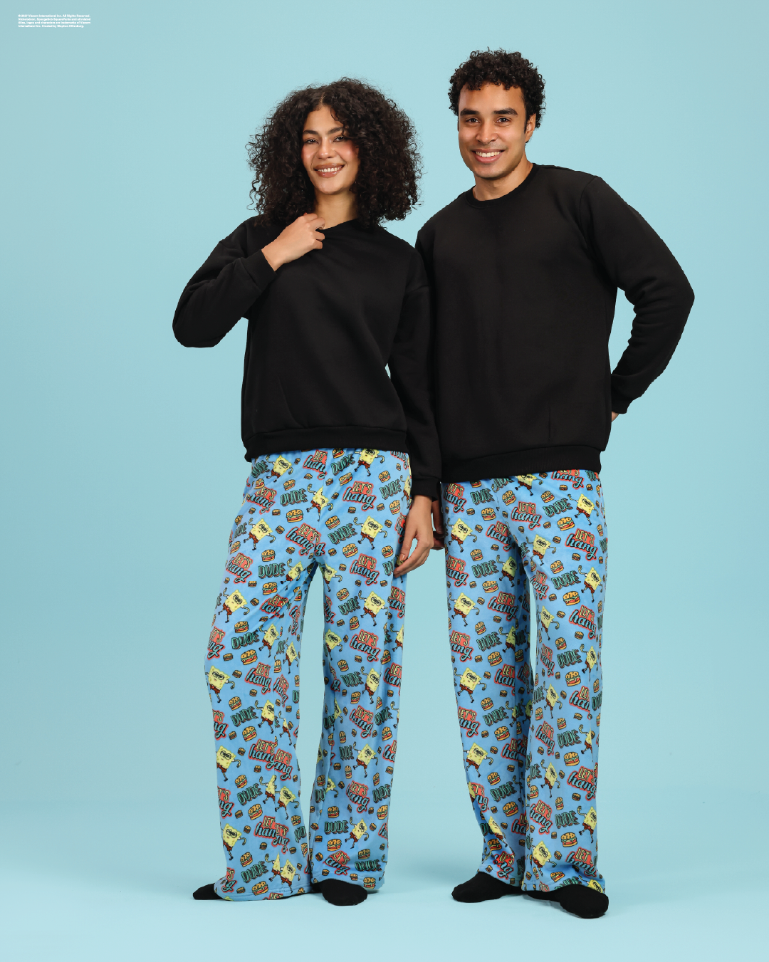 Velour SpongeBob pajama pants