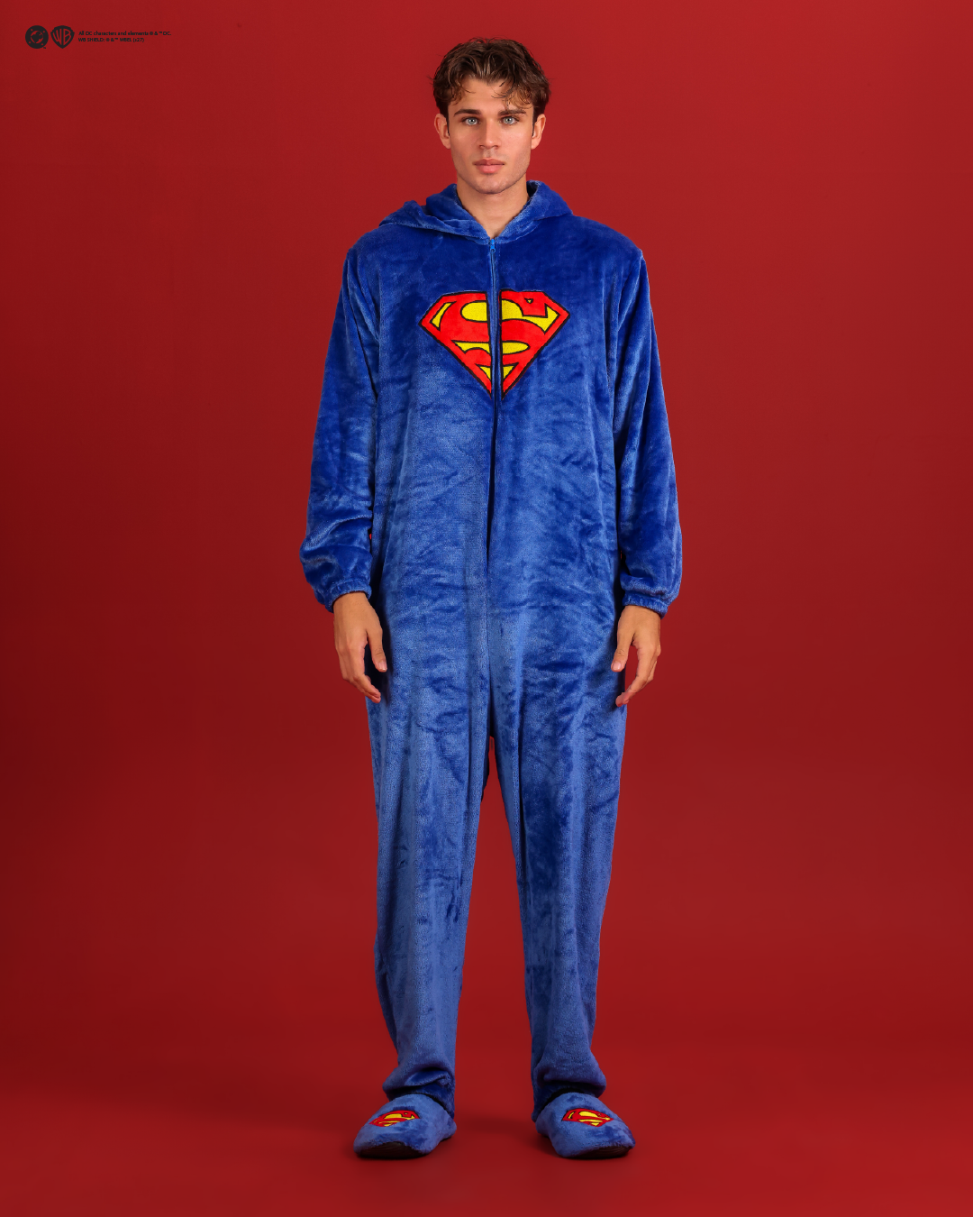 Men's Superman-print onesie