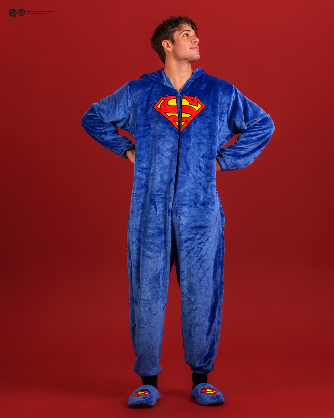 Men's Superman-print onesie
