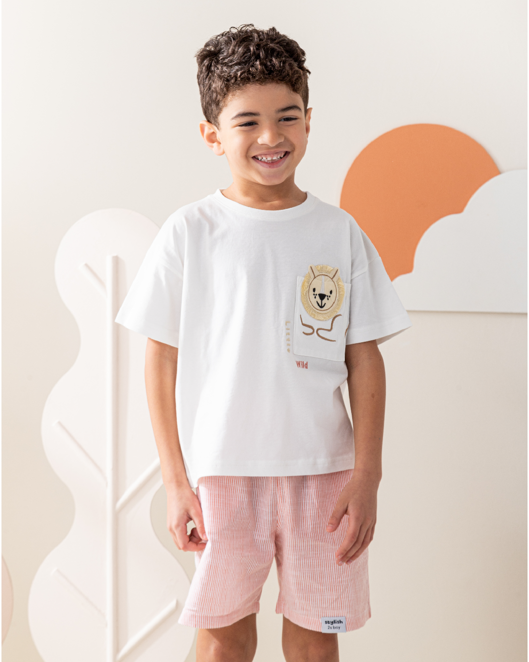 Little Wild Lion بيجاما ولادى نص كم و شورت