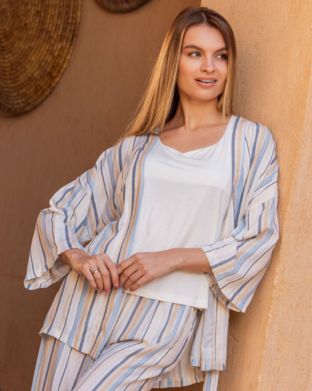 Pajamah women with 3 pieces of trousers