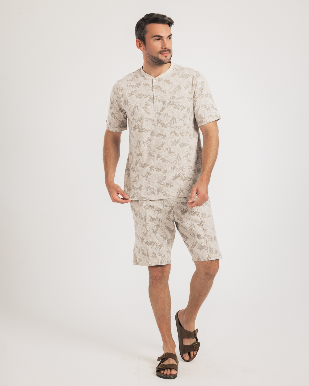 بيجاما نص كم و شورت قطن