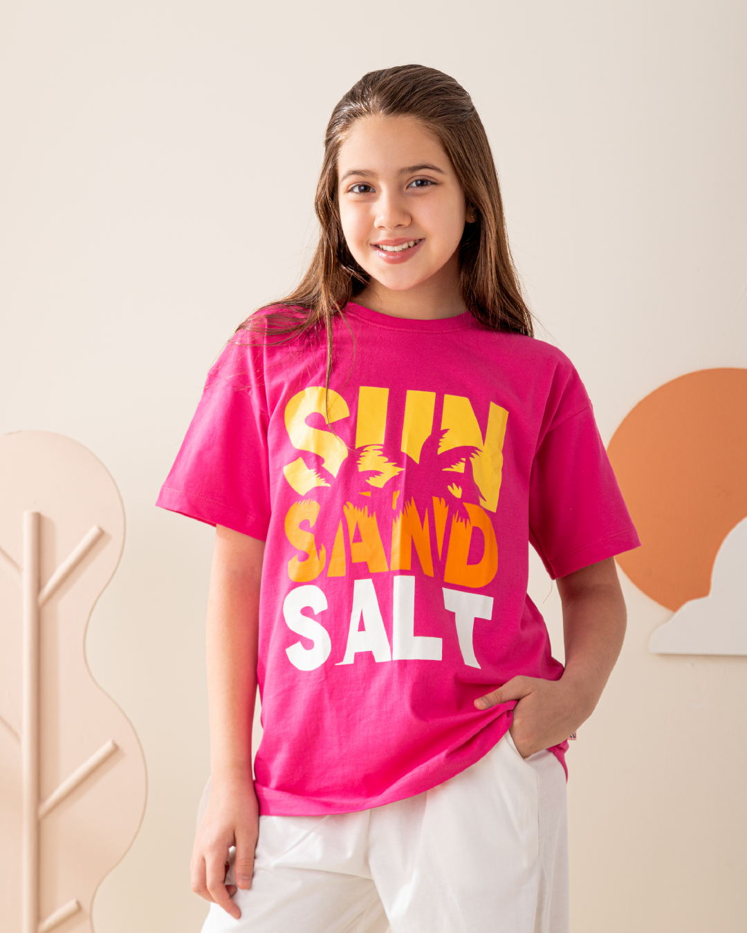 بيجاما قطن نص كُم و بنطلون أيام الصيفية المُشمسة