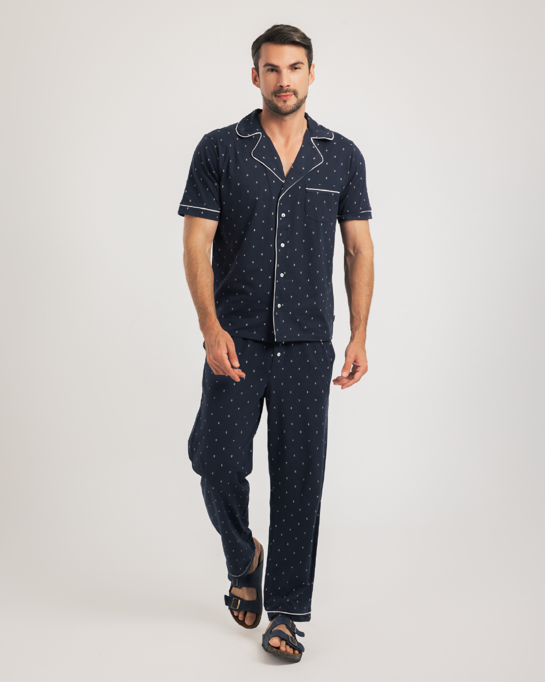 Anchors بيجاما رجالي بزراير