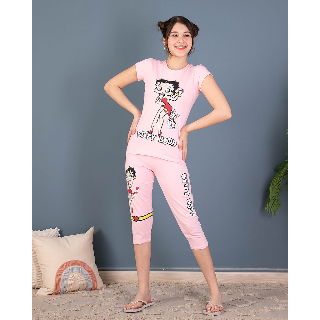 BETTY BOOP Girls' pajamas, half sleeves, pentacore
