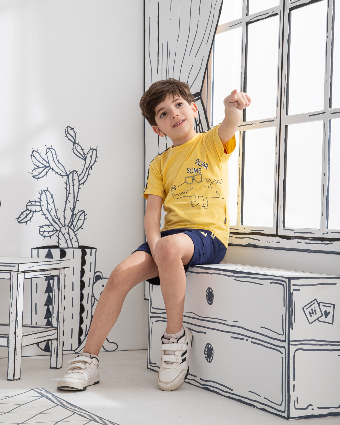 Crocodile بيجامه اولادي شورت مطبوع