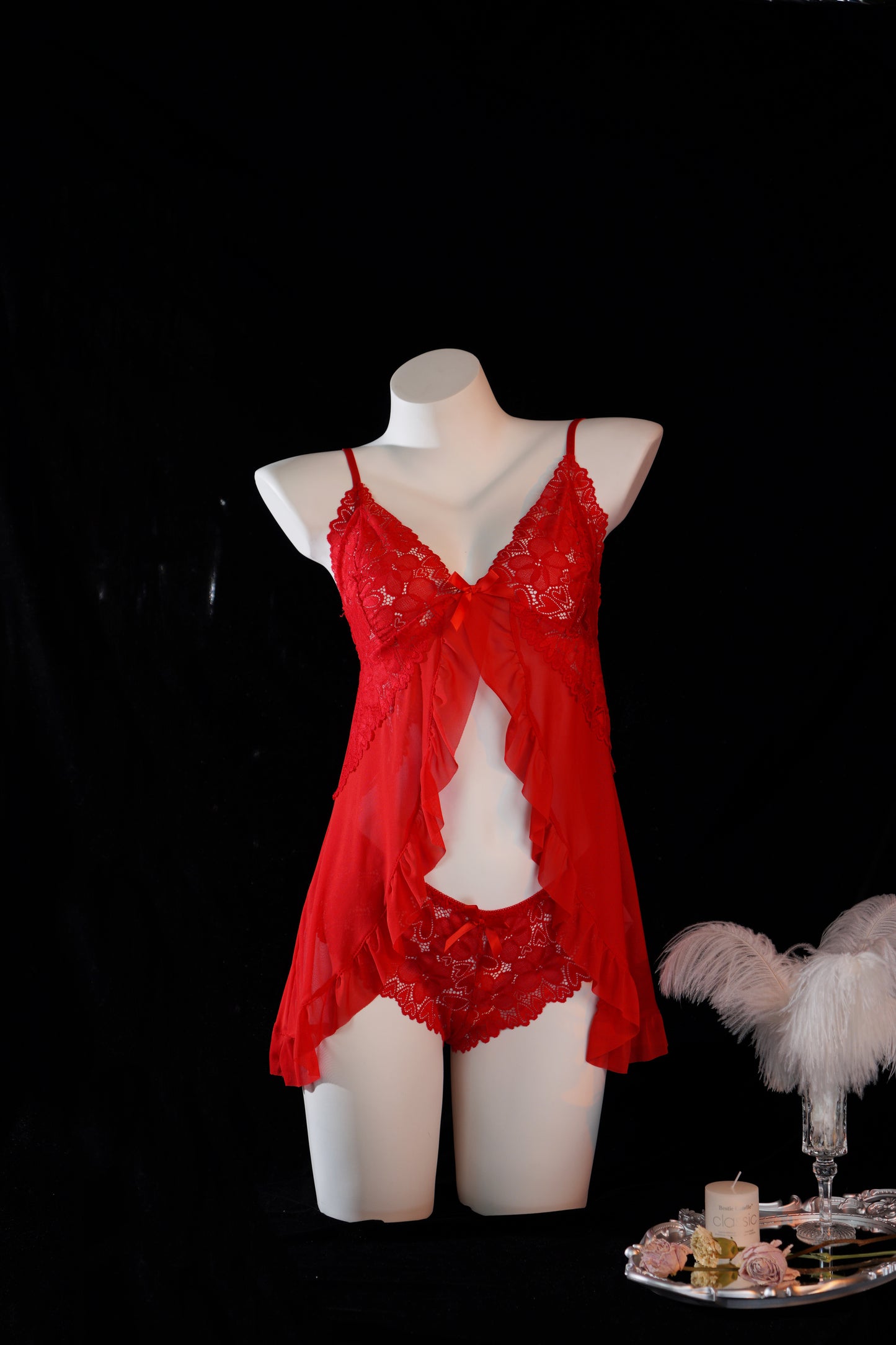 BD طقم لانجيري حمالة مفتوح من الامام