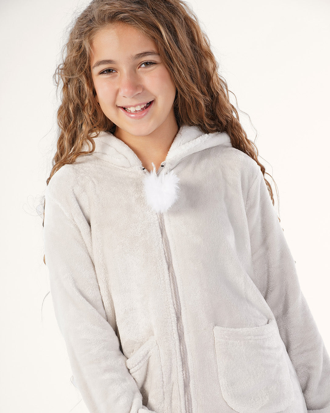 بيجاما قطيفه بكابيشون دب