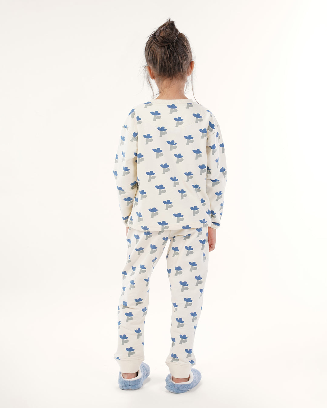 بيجاما كم طويل ورود مرحة