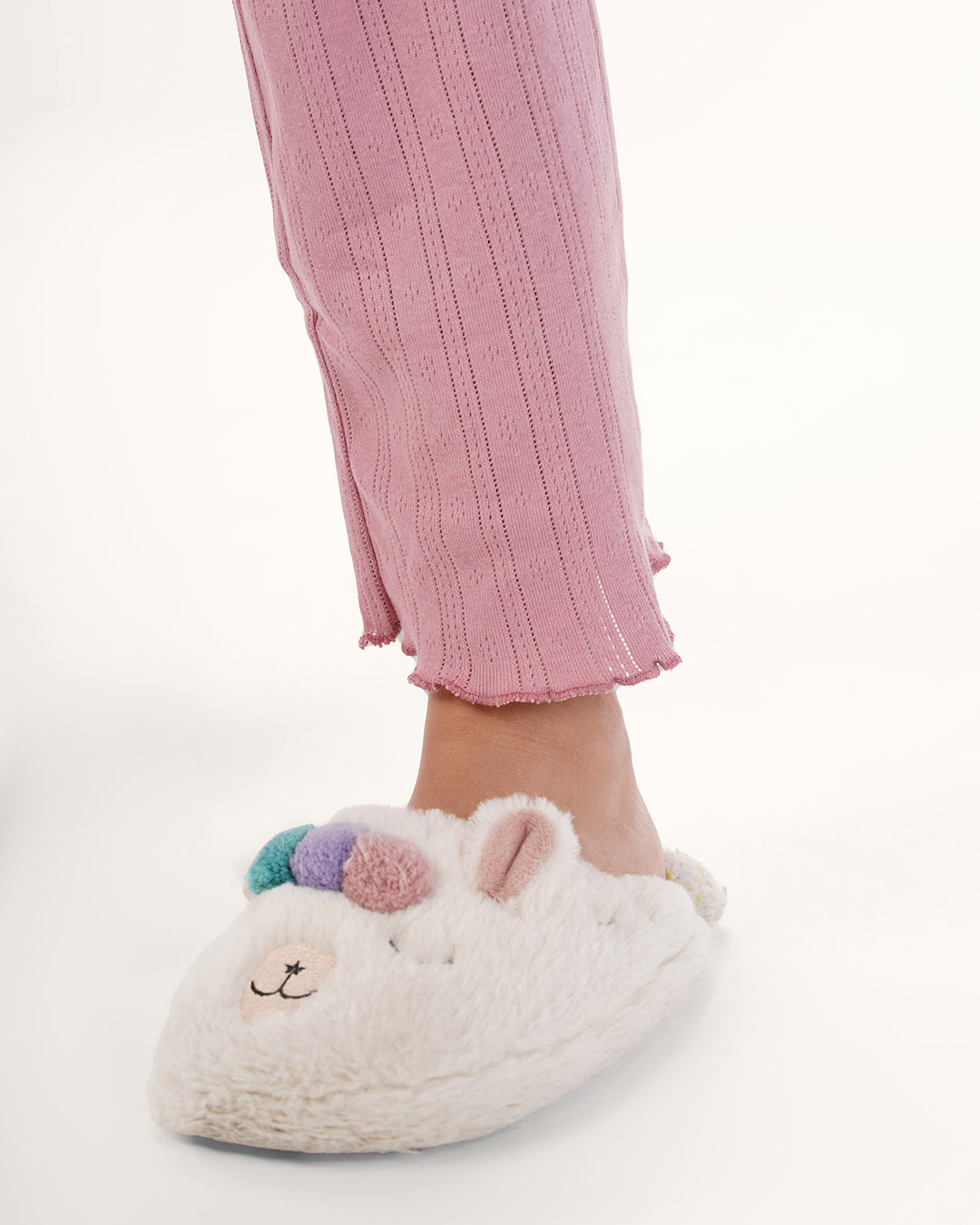 بيجامه بنطلون بونتيل بكرنشه على الكتف