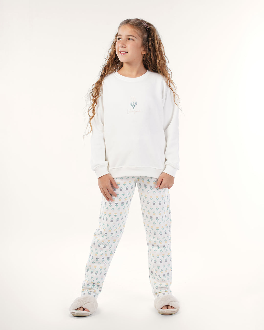 بيجاما زهور دافئة